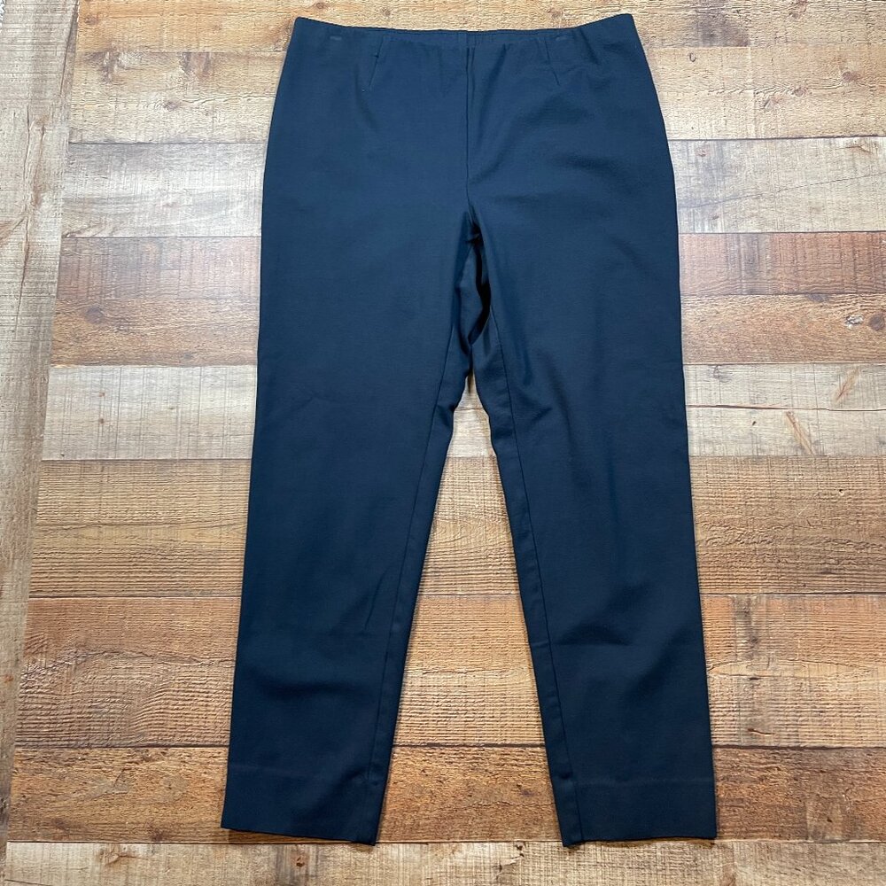 J. Jill Ponte Slim Leg Slate Blue Pants size Large